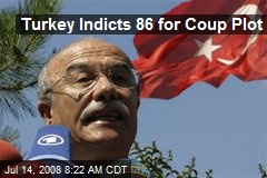 Turkey Indicts 86 for Coup Plot