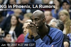 KG in Phoenix, LA Rumors