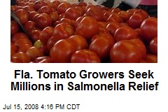 Fla. Tomato Growers Seek Millions in Salmonella Relief