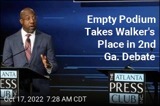Empty Podium Takes Walker&#39;s Place in 2nd Ga. Debate