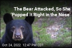 The Bear Attacked, So She &#39;Popped It Right in the Nose&#39;