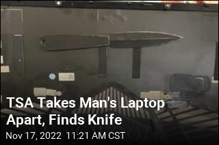 TSA Takes Man&#39;s Laptop Apart, Finds Knife