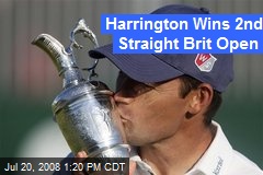 Harrington Wins 2nd Straight Brit Open