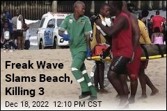 Freak Wave Slams Crowd at Durban Beach