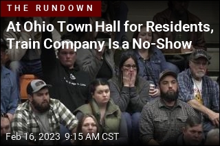 At Ohio Town Hall for Residents, Train Company Is a No-Show