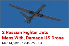 2 Russian Fighter Jets Mess With, Damage US Drone