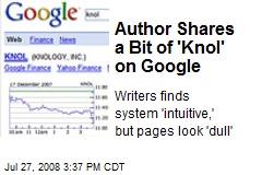 Author Shares a Bit of 'Knol' on Google