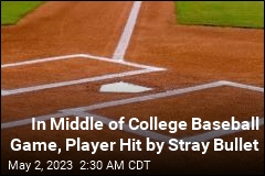 Midway Through College Baseball Game, Player Hit in Chest by Stray Bullet