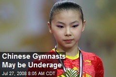 Chinese Gymnasts May be Underage