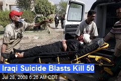 Iraqi Suicide Blasts Kill 50