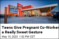 Teens Give Pregnant Co-Worker a Really Sweet Gesture