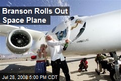 Branson Rolls Out Space Plane