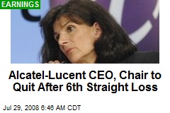 Alcatel-Lucent CEO, Chair to Quit After 6th Straight Loss