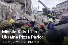 Missile Kills 11 in Ukraine Pizza Parlor