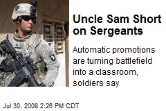 Uncle Sam Short on Sergeants