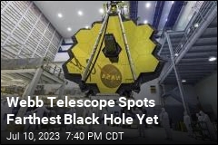 Webb Telescope Spots Farthest Black Hole Yet