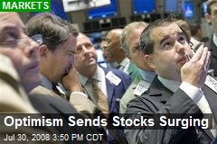 Optimism Sends Stocks Surging