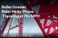 Man on Roller Coaster Hit in Head by Loose Phone