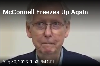 Mitch McConnell Freezes Up at Another Press Conference