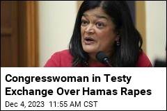 Congresswoman in Testy Interview Over Hamas Rapes