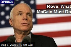 Rove: What McCain Must Do