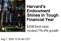 Harvard's Endowment Shines in Tough Financial Year