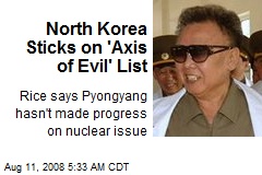 North Korea Sticks on 'Axis of Evil' List