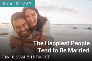 The Happiest People Tend to Be Married