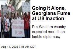 Going It Alone, Georgians Fume at US Inaction