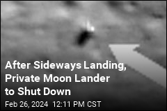 After Sideways Landing, Lunar Lander Will Shut Down Early