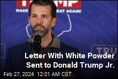 Donald Trump Jr. Opens Envelope Containing White Powder