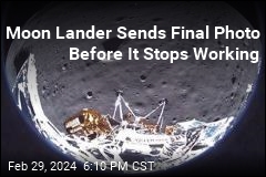 Moon Lander Sends Final Photo Before It Stops Working