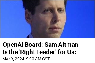 Sam Altman Is Officially Back on OpenAI Board