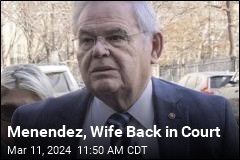 Menendez, Wife Plead Not Guilty