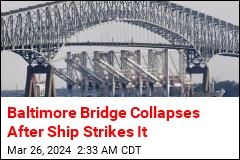 Baltimore Bridge Collapses, Sending Vehicles Into Water