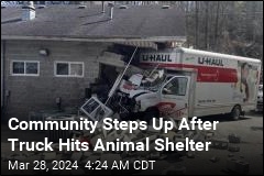 Animal Shelter Issues Plea for Help After Truck Hits Building