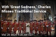 With &#39;Great Sadness,&#39; Charles Misses Traditional Service