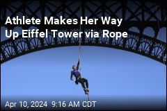 Athlete Rope-Climbs Her Way Up the Eiffel Tower