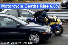 Motorcycle Deaths Rise 6.6%