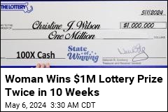 Woman Wins $1M Lottery Prize Twice in 10 Weeks