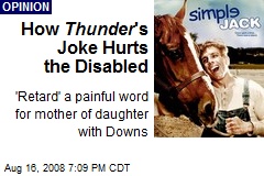 How Thunder 's Joke Hurts the Disabled