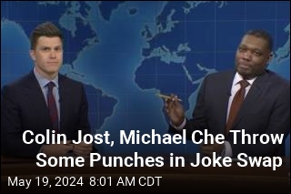Colin Jost, Michael Che Throw Some Punches in Joke Swap