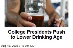 College Presidents Push to Lower Drinking Age