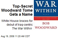 Top-Secret Woodward Tome Gets a Name