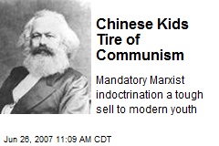 Chinese Kids Tire of Communism