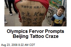 Olympics Fervor Prompts Beijing Tattoo Craze