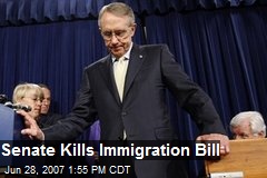 Senate Kills Immigration Bill