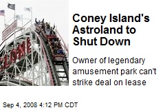 Coney Island's Astroland to Shut Down