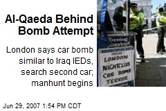 Al-Qaeda Behind Bomb Attempt
