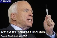 NY Post Endorses McCain